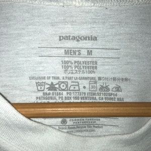 Patagonia Shirts - Patagonia White Long Sleeve Logo T Patagonia Shirts - Patagonia White Long Sleeve Logo T